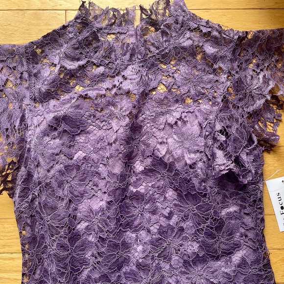 Brand New Beautiful Enfocus Studio Lavender Lace Dress - Picture 5 of 12